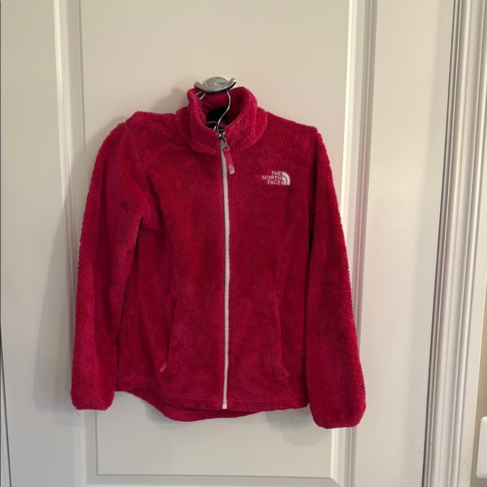 The North Face Pink Puffer Jacket Full Zip